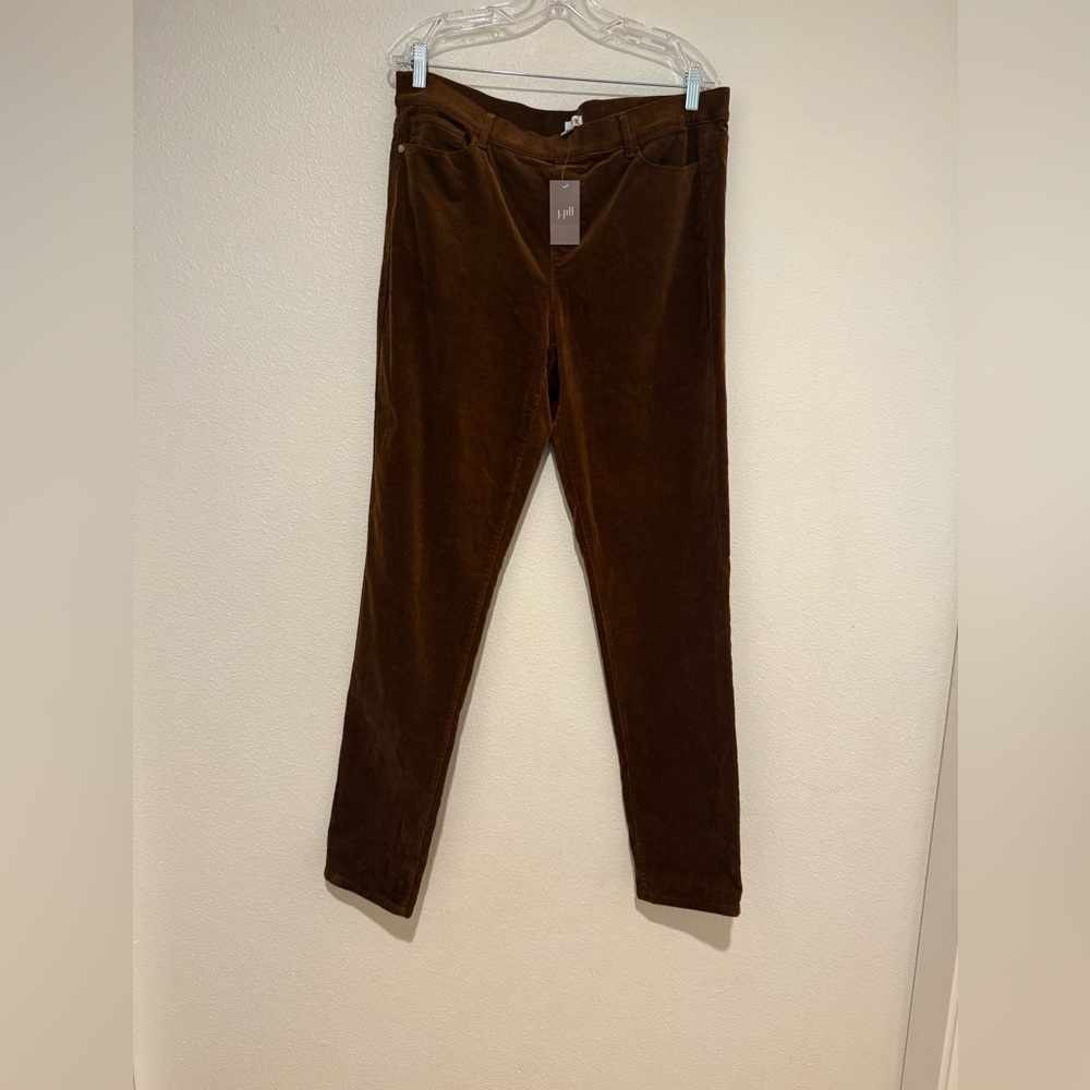 NWT J jill corduroy pull on pants size Large